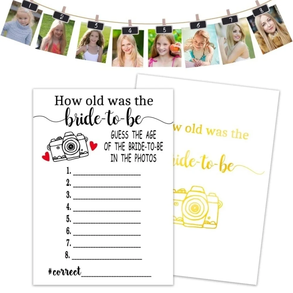 Bride-to-Be Guessing Game Cards (15 Count)